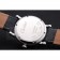 Cartier Ronde Second Time Zone White Dial Stainless Steel Case With Diamonds Black Leather Strap  622804