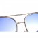 Prada Aviator Silver Frame Blue Lenses Sunglasses 308149
