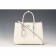 Prada Saffiano Double Tote White