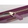 Prada Saffiano Leather Zip Around Small Purple Wallet