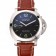 Panerai Luminor Marina 1950 Black Dial Brushed Steel Case Light Brown Leather Strap