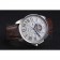 Cartier Calibre Tourbillon White Dial Stainless Steel Case Brown Leather Strap  622750