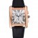 Cartier Tank MC White Dial Gold Case Black Leather Bracelet  622693