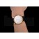 Patek Philippe Calatrava White Dial Diamond Hour Marks Ribbed Bezel Gold Case Black Leather Strap