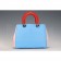 Diorissimo Medium Light Blue, Light Pink and Red City Bag