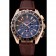 Omega Seamaster Aqua Terra Chrono GMT Teak-Grey Dial Brown Leather Bracelet  622536