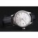 Swiss Rolex Datejust White Dial Stainless Steel Case Black Leather Strap