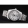 Rolex Swiss DayDate Stainless Steel Ribbed Bezel Silver Dial 41995