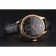 Swiss Rolex Cellini Black Dial Gold Case Black Leather Strap