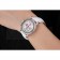 Omega De Ville Chronograph White Dial Stainless Steel Diamond Case White Leather Bracelet  622453