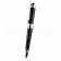 MontBlanc Silver Tipped And Trimmed Black Enamel Ballpoint Pen With MB Engraving