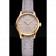 Patek Philippe Calatrava Gray Dial Diamond Markings Gold Case Gray Leather Strap