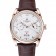 Patek Philippe Complications Chronograph White Dial Gold Case Brown Leather Bracelet  1454236