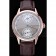 Patek Philippe Geneve Two Dial Gray Dial Rose Gold Bezel Brown Leather Band  622148