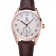 Tag Heuer Carerra Calibre 6 White Dial Red Numbers Brown Leather Band  622161
