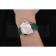 Panerai Radiomir White Dial Stainless Steel Case Green Leather Strap 1453804
