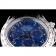 Rolex Daytona Stainless Steel Case Blue Dial Black Leather Strap