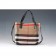 Burberry Large Canvas Check Tote Bag Black 607813