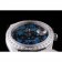 Rolex Datejust Polished Stainless Steel Dark Blue Flowers Dial Diamond Plated