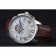 Cartier Calibre Tourbillon White Dial Stainless Steel Case Brown Leather Strap  622750