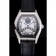Cartier Tortue Perpetual Calendar White Dial Stainless Steel Case Black Leather Strap