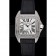 Swiss Cartier Santos Dumont Diamond Case White Dial Roman Numerals Black Leather Bracelet    622652