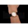 Omega De Ville Prestige Small Seconds White Dial Gold Case Black Leather Strap