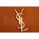 Saint Laurent Monogram Fringe Suede Chain Strap Tote Tan