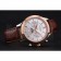 Patek Philippe Moonphase Chronograph White Dial Gold Case Brown Leather Strap  622843