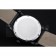 Cartier Rotonde White And Black Dial Black Case Black Leather Bracelet  1454219