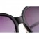Hermes Large Oversized Black Frame Sunglasses with Metallic Logo 308101
