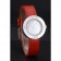 Hermes Classic MOP Dial Red Leather Strap