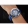 Breitling Chronomat Patrouille De France Blue Dial Stainless Steel Case Blue Leather Strap