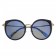 Miu Miu Noir Blue Round Frames Sunglasses 308443