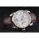 Patek Philippe Complications Chronograph White Dial Gold Case Brown Leather Bracelet  1454236