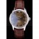 Omega Swiss DeVille Stainless Steel Bezel Brown Leather Strap 7619
