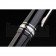 MontBlanc Silver Trimmed Black Enamel Ballpoint Pen With MB Engraving