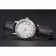 Patek Philippe Calatrava White Dial Roman Numerals Double Ribbed Bezel Stainless Steel Case Black Leather Strap