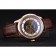 Omega Swiss DeVille Rose Gold Bezel Brown Leather Strap 7614