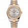 Swiss Rolex Day-Date White Dial Gold Diamond Case Two Tone Stainless Steel Bracelet 1453971