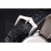 Patek Philippe Calatrava Date White Embossed Dial Stainless Steel Case Black Leather Strap