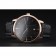 Swiss Vacheron Constantin Patrimony Black Dial Rose Gold Case Black Leather Bracelet    1454168