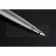 Christian Dior Horizontally Grooved Upper Body Dark Grey Ballpoint Pen  622749