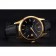 Patek Philippe Calatrava Black Dial Gold Case Black Leather Strap  622845