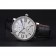 Cartier Ronde Second Time Zone White Dial Stainless Steel Case With Diamonds Black Leather Strap  622804