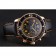 Swiss Blancpain Fifty Fathoms Flyback Chronograp Carbon Fiber Dial Rose Gold Case Black Leather Strap