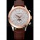 Patek Philippe Moonphase Chronograph White Dial Gold Case Brown Leather Strap  622843