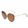 Miu Miu Noir Brown Round Frames Sunglasses 308441