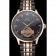 IWC Portugieser Tourbillon Black Dial Rose Gold Numerals Rose3 Gold Case Two Tone Black Rose Gold Bracelet