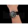 Swiss Blancpain Fifty Fathoms Flyback Chronograph Carbon Fiber Dial Stainless Steel Case Black Leather Strap